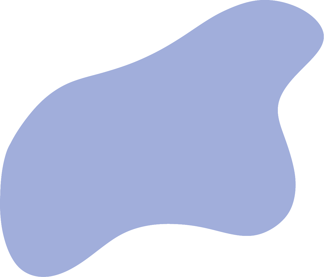 Light Blue Blob Shape